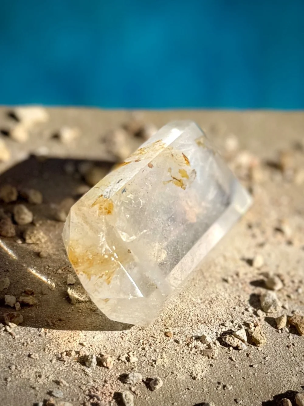 Double Terminated Madagascar Clear Quartz Palm Crystal/Double Pointed Wand